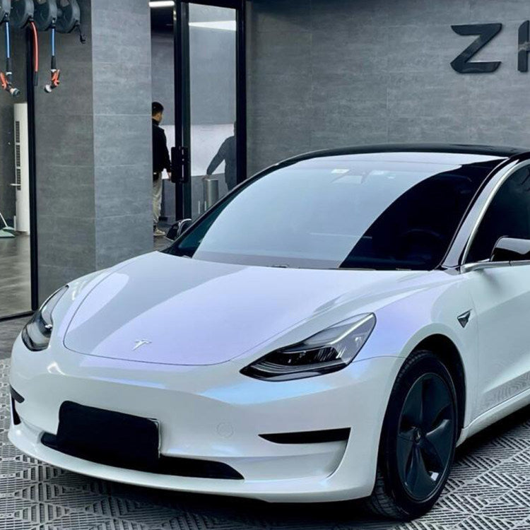 Pearl White to Blue TPU Paint Protection Film & Installation Service Deposit