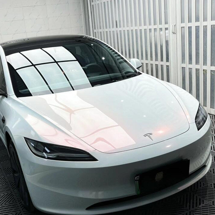 Pearl White to Red TPU Paint Protection Film & Installation Service Deposit