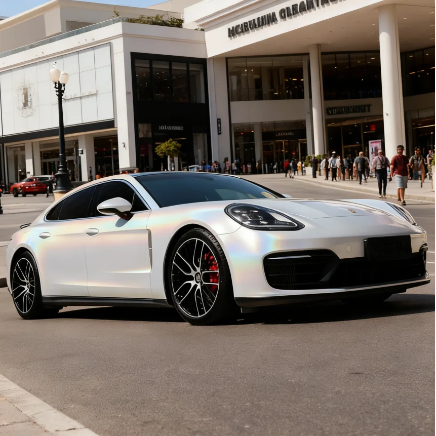 Rainbow Laser White TPU Paint Protection Film & Installation Service Deposit