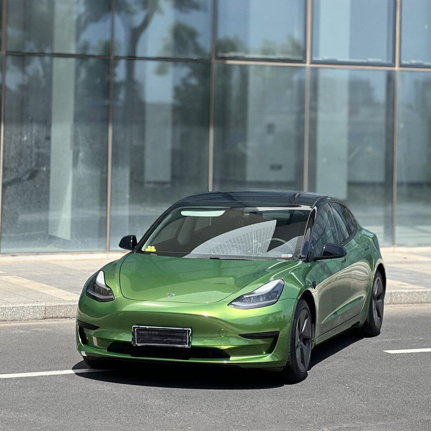 Ultra-Bright Metallic Mamba Green TPU Paint Protection Film & Installation Service Deposit