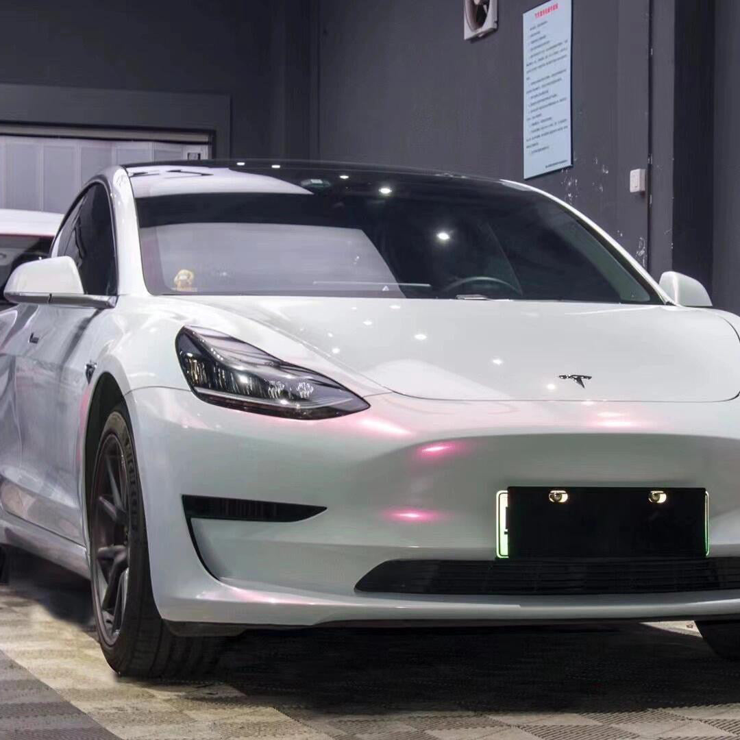 White Enchanted Red TPU Paint Protection Film & Installation Service Deposit